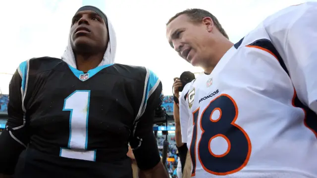 Cam Newton and Peyton Manning