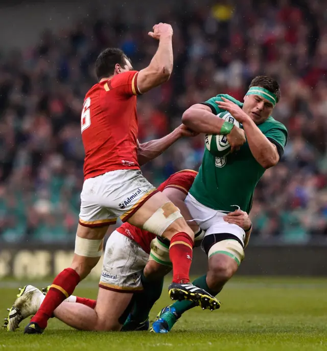 CJ Stander is tackled