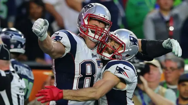 Patriots celebrate victory