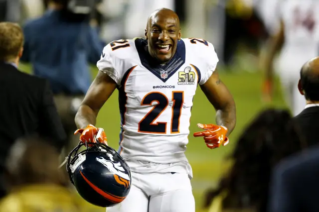 Aqib Talib celebrates