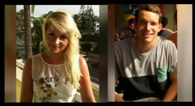 Hannah Witheridge and David Miller composite picture