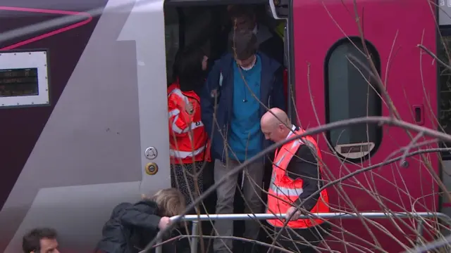 Passengers moved from stranded train