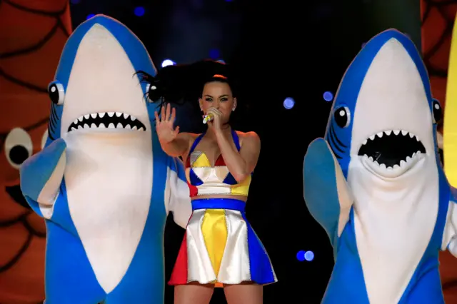 Katy Perry performs during last year's Super Bowl show