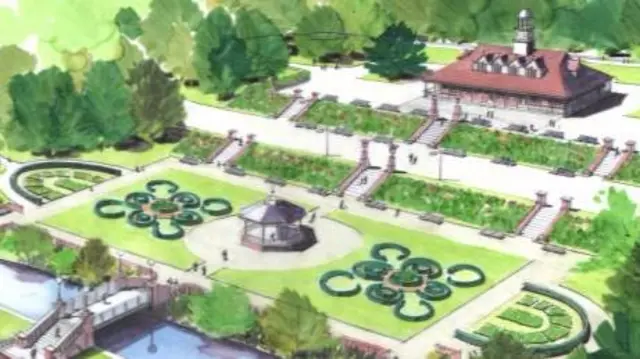 Artist's impression of how Hanley Park could look