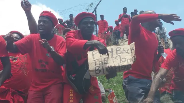 EFF protesters