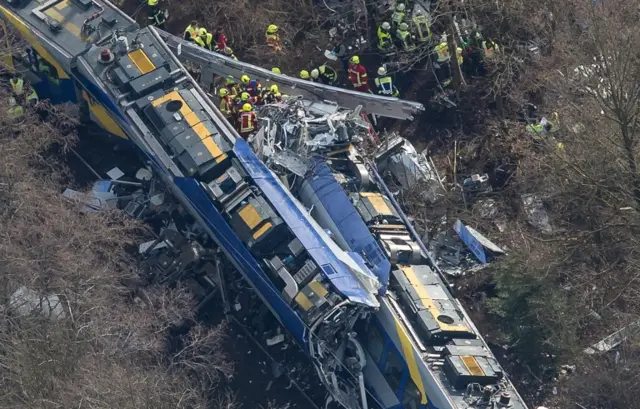 Overview of the crash site