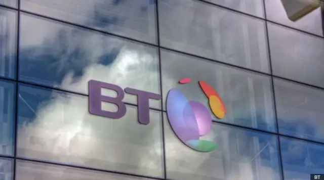 BT logo on building