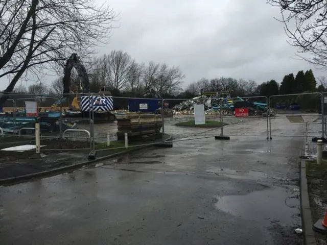 Site of new Aldi supermarket