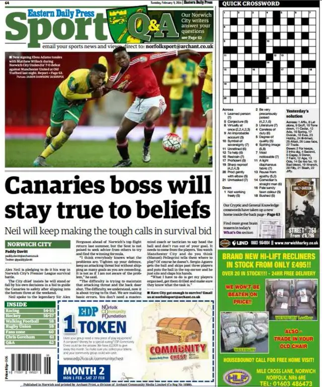 Back page of the EDP