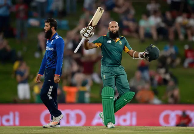 Hashim Amla celebrates 100