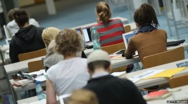 Students in class