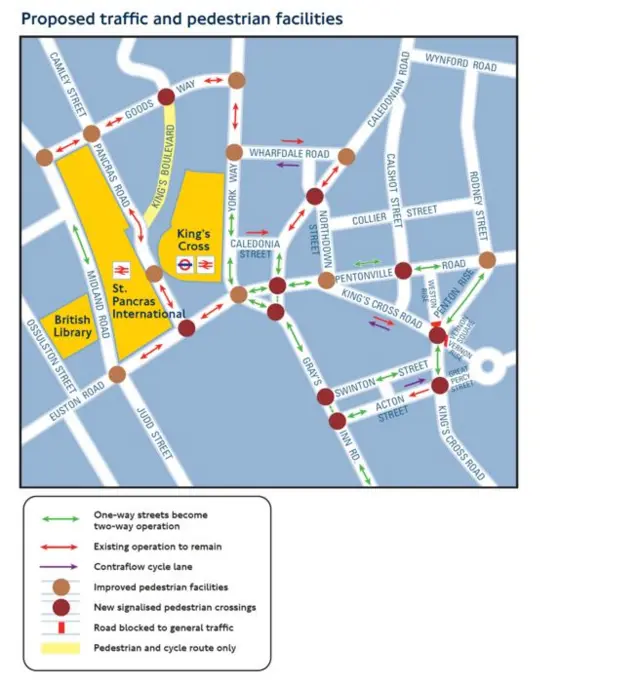 Proposed traffic solution for Kings Cross