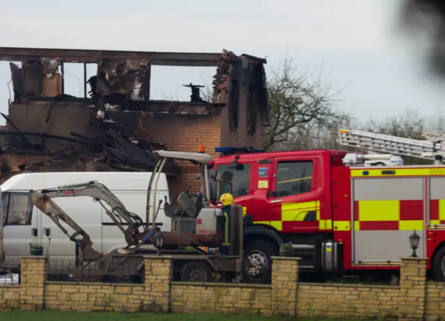 Thorney fire aftermath