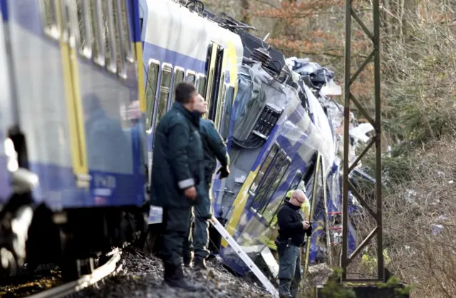 crashed trains