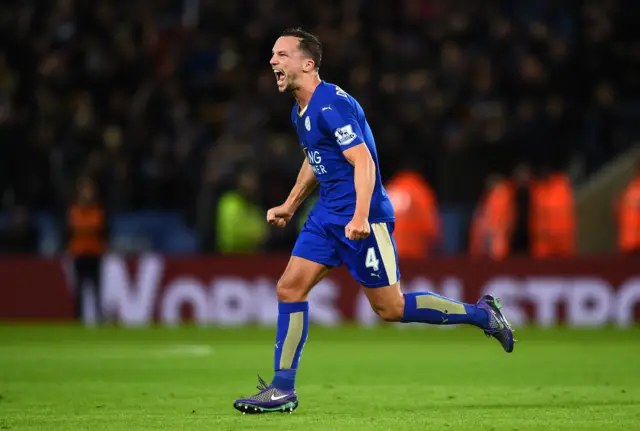 Danny Drinkwater celebrates