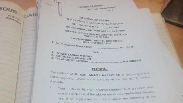 Copy of petition