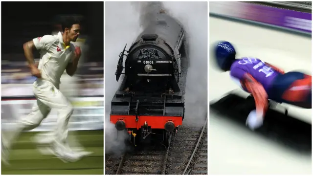 Mitchell Johnson, a train and a skeleton athlete