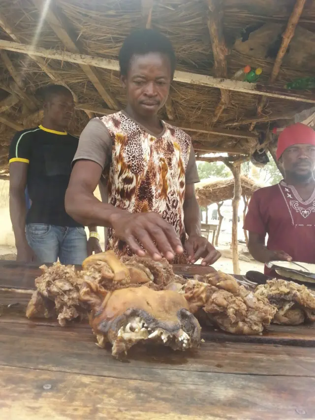 Dog meat vendor