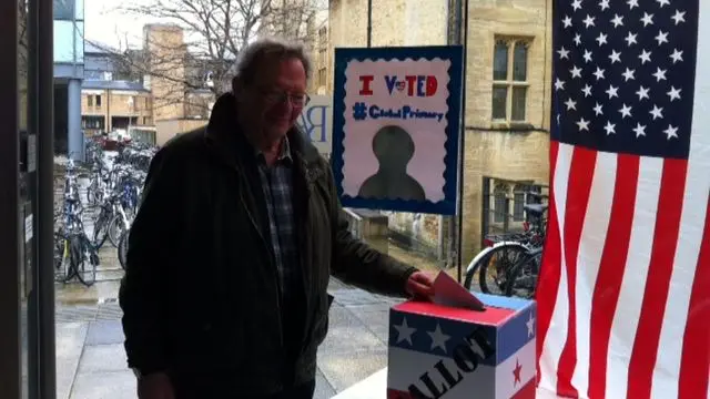 Larry Sanders casting a vote