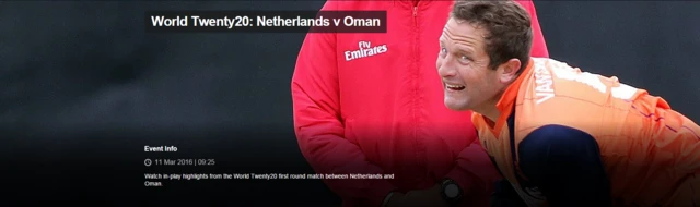 Netherlands v Oman