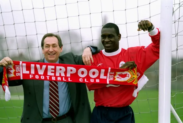 Emile Heskey and Gerard Houllier