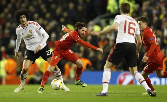 Liverpool midfielder Joe Allen