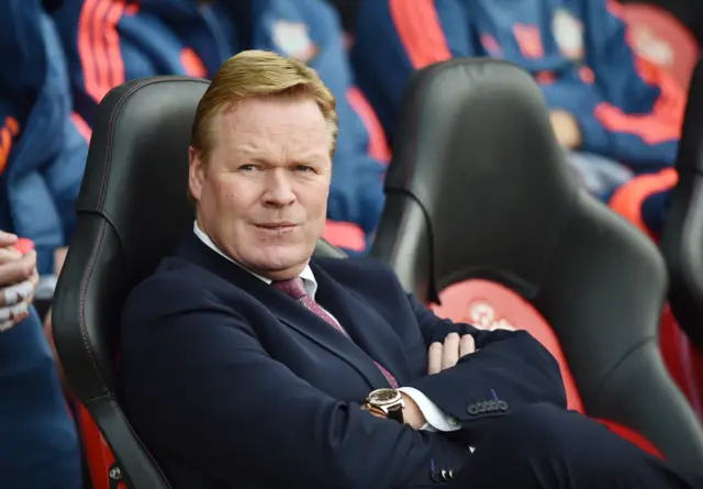 Southampton manager Ronald Koeman