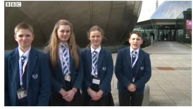 School reporters at Edinburgh Academy