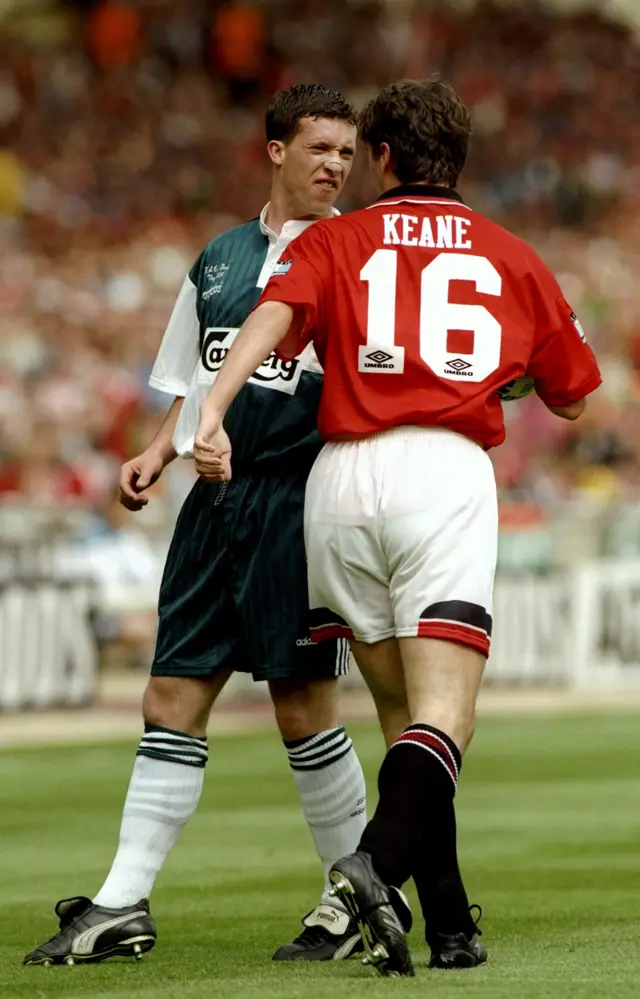 Roy Keane and Robbie Fowler