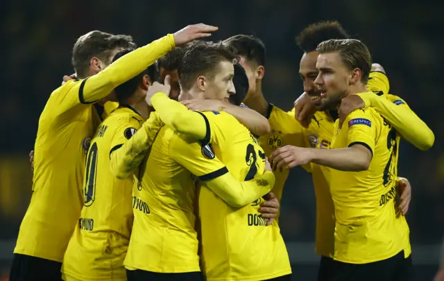 Borussia Dortmund celebrate