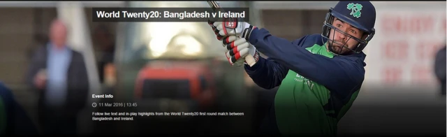 Bangladesh v Ireland