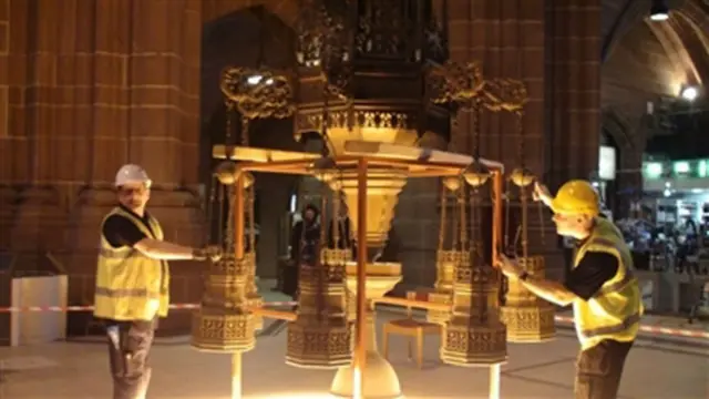 Chandeliers at Liverpool Cathedral