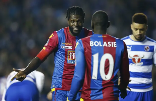 Emmanuel Adebayor and Yannick Bolasie