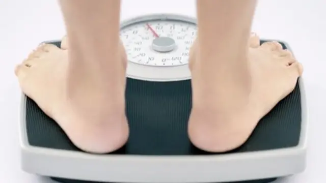 Person on scales