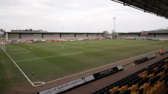 Burton Albion Football Club's Pirelli Stadium