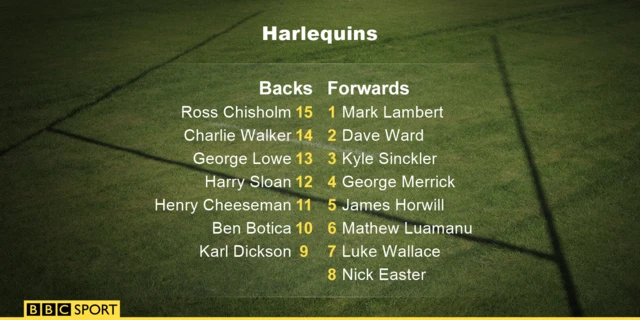 Harlequins team