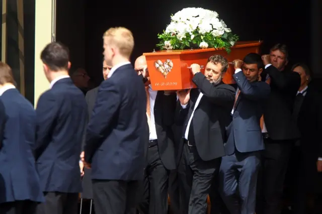 The funeral of Martin Crowe