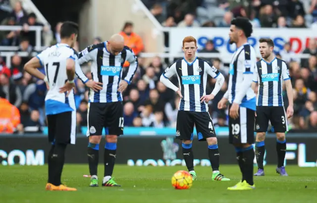 Newcastle players