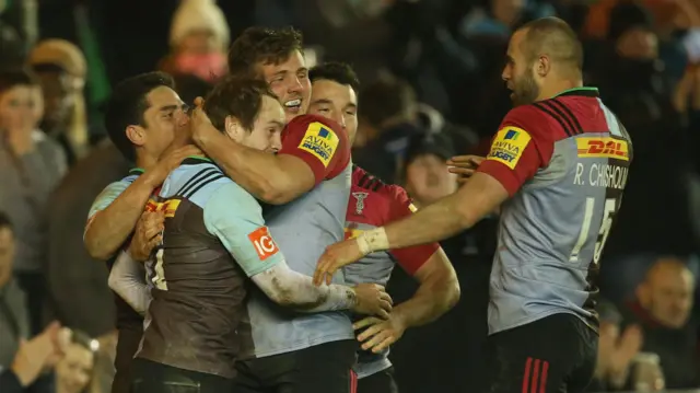 Harlequins celebrate