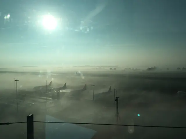 View from control tower at London Luton Airport