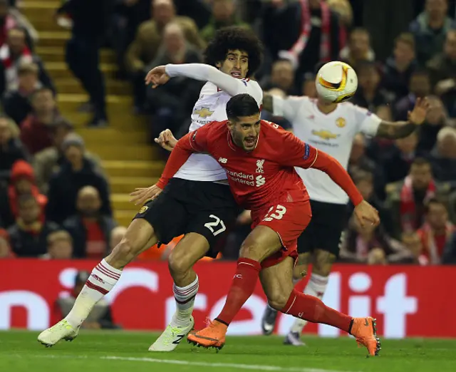 Emre Can and Marouane Fellaini