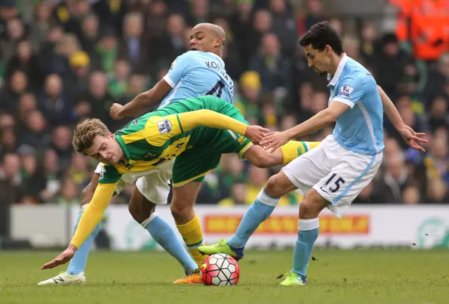 Patrick Bamford and Jesus Navas