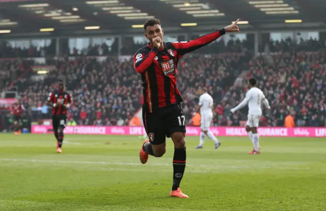 Josh King celebrates