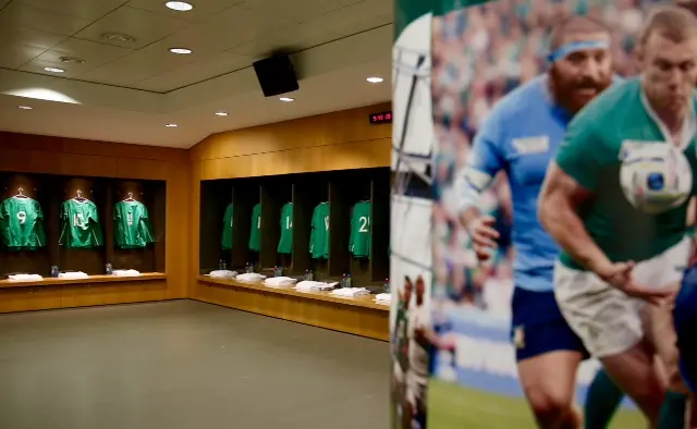 Ireland dressing room