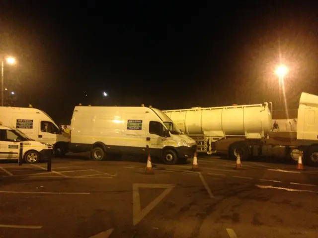 Severn Trent Water trucks