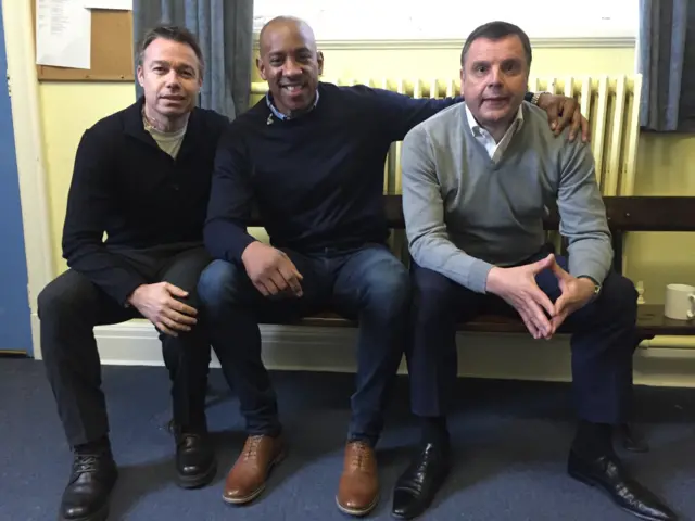 Dion Dublin, Fraeme Le Sauz and Graeme Sharp