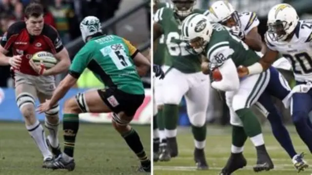 Hayden Smith in action for Saracens and New York Jets