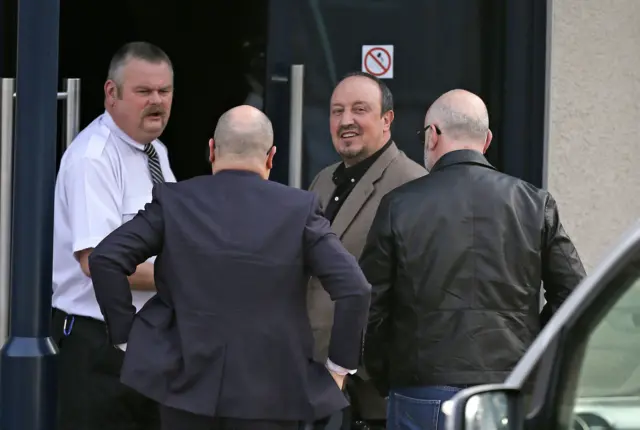 Rafael Benitez (second right)