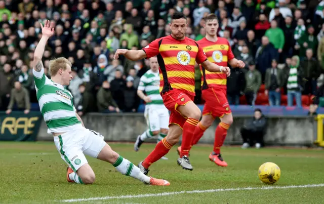 Celtic won 2-1 at Firhill