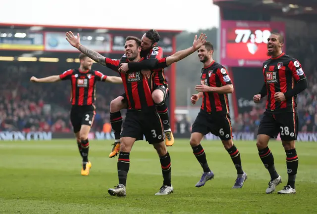 Bournemouth celebrate